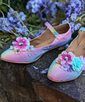 Decorated Pastel Rainbow Unicorn Shoes