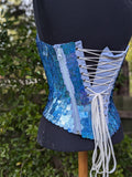 Sparkly Parks Blue Elsa Corset